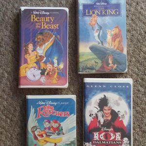 Disney VHS 4 pack of classics